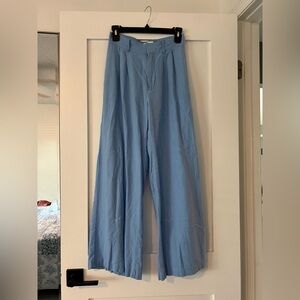 Abercrombie & Fitch Light Blue Wide-Leg Dress Pants Size Small